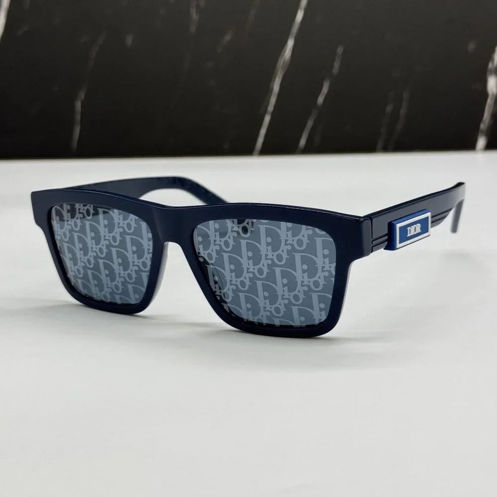 NEW DIOR SUNGLASSES BLUE MEN EYEWEAR DIOR DIORB23 S4I 30B8